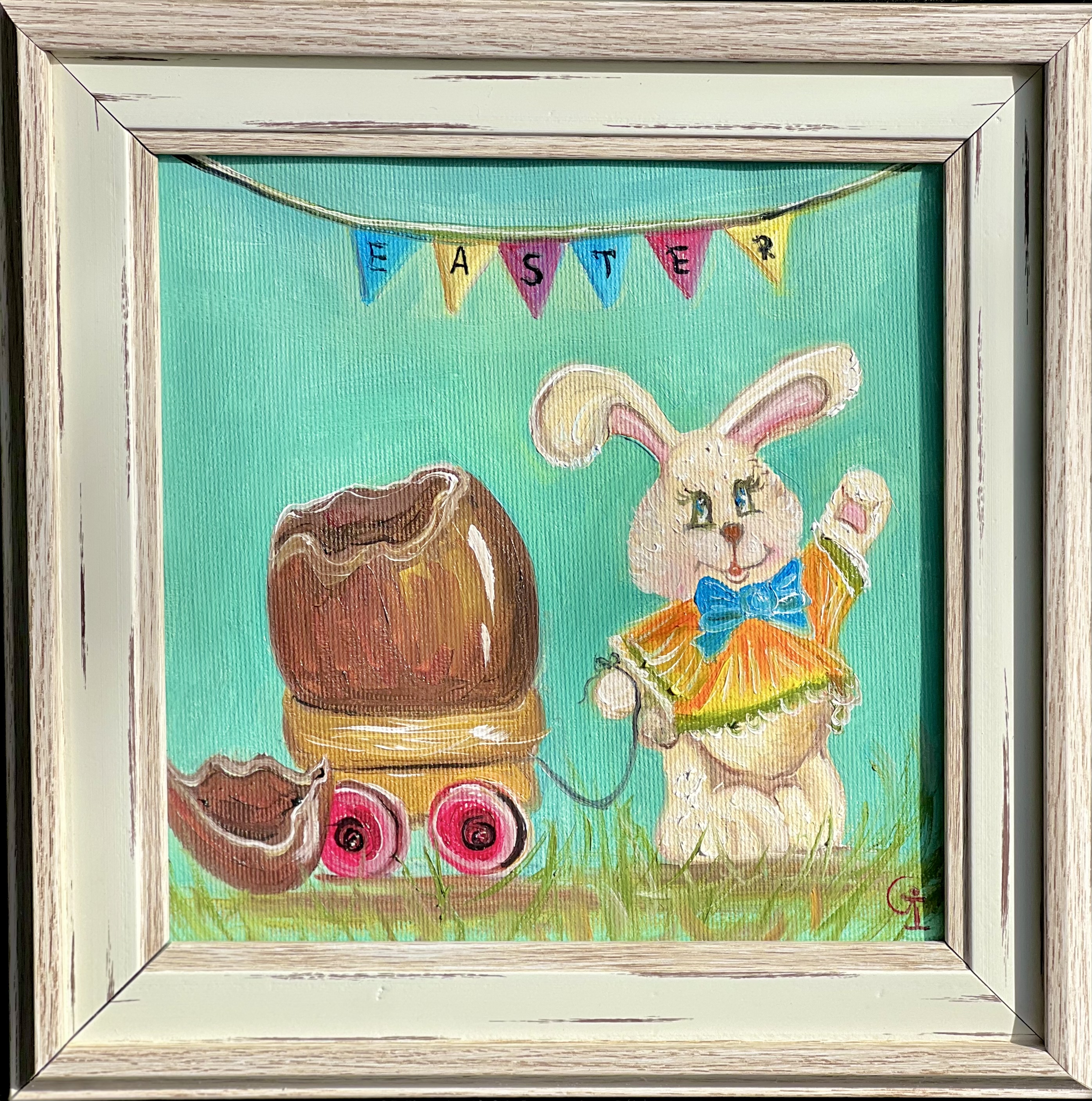 ‘Easter’, part 1, oil/canvas 20/20 cm