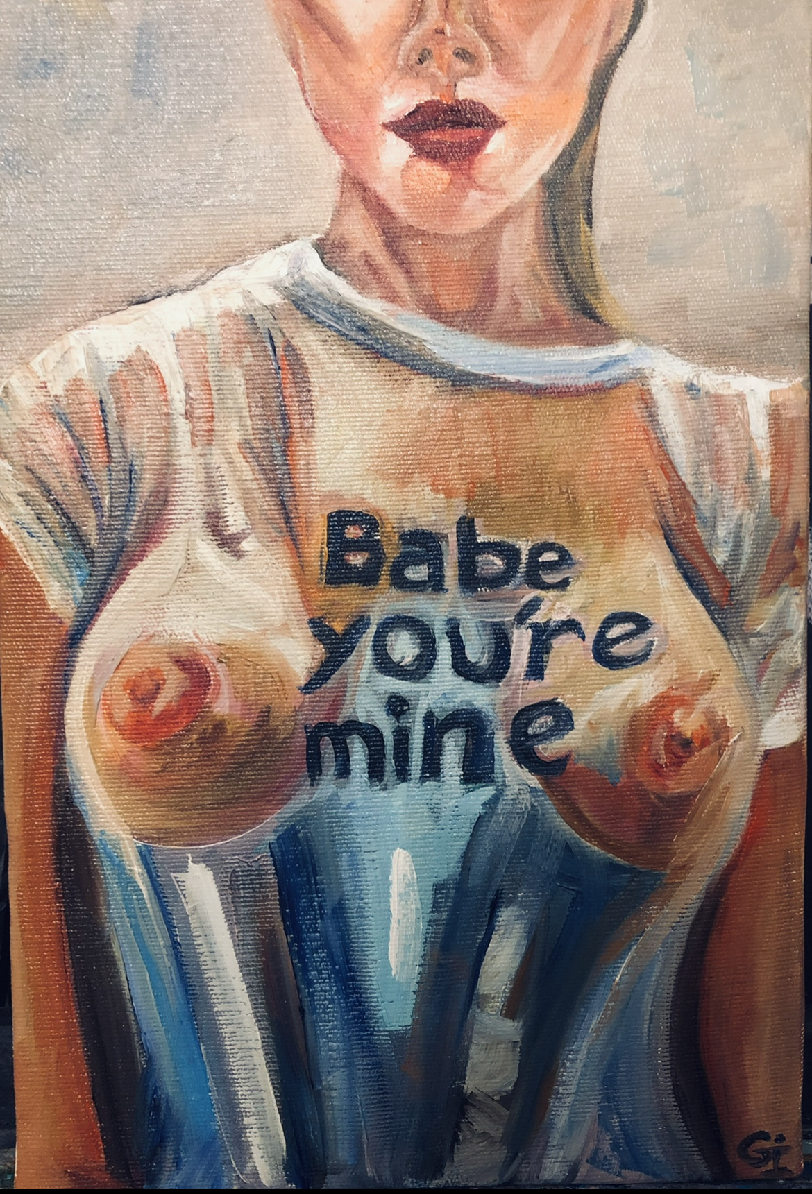 ‘Erotic’, part 9, oil/ canvas 30/20 cm