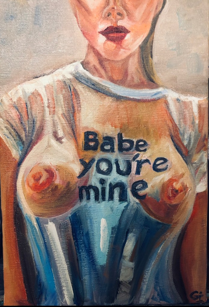 ‘Erotic’, part 9, oil/ canvas 30/20 cm