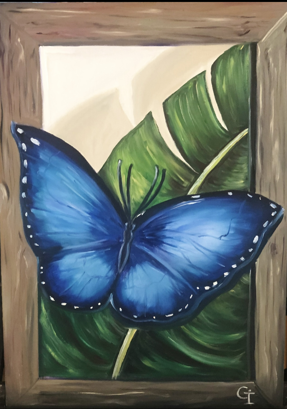 ‘Buterfly’ oil/canvas 50/30 cm