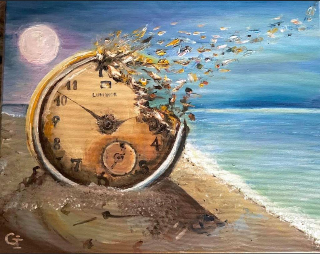 Clock in the sands